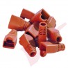 RJ45 Snagless Bubble Boot 10 Pack Orange