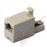 RJ45 Male to Female Crossover Adaptor - Beige