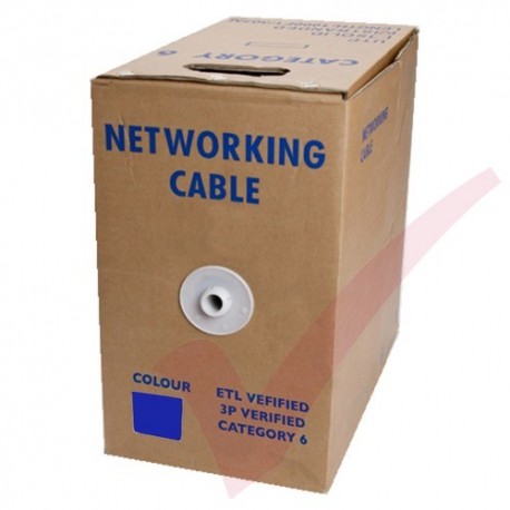 Blue Stranded Cat6 Premium UTP 4 Pair 24Awg 305 Metre with PVC Sheath in Pull Box