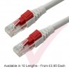 Cat6 Patch Cables RJ45 UTP Lockable LSZH White