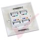 Excel Cat6 Single Faceplate with 2x RJ45 White Module 