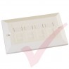 Excel Cat6 Double Faceplate with 4x RJ45 Modules White