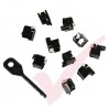 Panduit RJ45 Lock-In Devices - 10x RJ45 Plug Lock Inserts & Removal Tool in Black PSL-DCPLE-BL