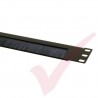 1U Half Open Style Brush Strip Panel