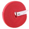 10 Metre Red Eco Scratch Velco Reel Hook & Loop - ECOS-SR-10