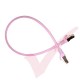 Cat6a Slim U/FTP Small Diameter Snagless Booted Patch Cables Pink