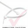 Neutral Nylon Cable Ties (100 Pack)