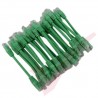 24 Pack of 20cm (8-inch) in Green - Cat5e High Grade 125MHz 24AWG LSZH Patch Cables for 2U Patching