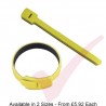 Yellow Hook & Loop Velcro Cable Ties 20 Pack