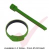 Green Hook & Loop Velcro Cable Ties 20 Pack