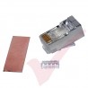 Cat6/Cat6a RJ45 FTP Plug Up To 7mm OD (3 Part) 10Pk