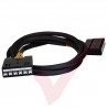 Cat6a 6 Way Braided Loom Cassette to Cassette