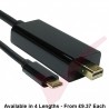 USB Type C Male to Mini DisplayPort Male Cable
