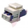 LC Duplex Singlemode Fibre Keystone Jack