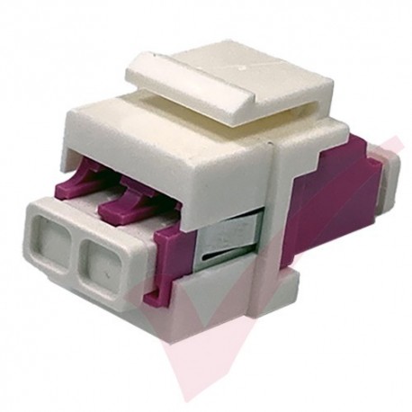 LC Duplex Multimode Fibre Keystone Jack