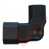 IEC Left Angled C14 Male to C13 Female Power Adaptor