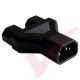 IEC Male C14 to Dual IEC Female C13 Y Power Adaptor
