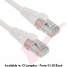 Excel Cat5e Patch Cables RJ45 UTP LSZH Snagless Booted White
