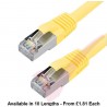 Cat6a Patch Cables RJ45 S/FTP (10G) Premium LSZH Snagless Booted Yellow