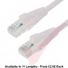 Excel Cat6 Patch Cables RJ45 UTP LSZH Snagless Booted White