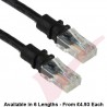 Patchsee Cat5e Patch Cables RJ45 UTP PVC Black