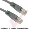 Cat5e Patch Cables Premium RJ45 UTP LSZH Bubble Booted Grey