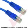 Cat5e Patch Cables Premium RJ45 UTP LSZH Bubble Booted Blue