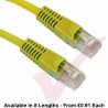 Cat5e Patch Cables Premium RJ45 UTP LSZH Bubble Booted Yellow
