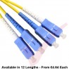 SC to SC Fibre Patch Cables OS2 Singlemode Yellow