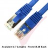 Cat8.1 Patch Cables RJ45 S/FTP LSZH Snagless Booted Blue