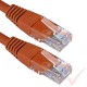 Cat5e Patch Cables RJ45 UTP High Grade PVC Flush Booted Orange