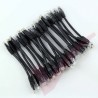 24 Pack of 15cm (6-inch) in Black - Cat5e High Grade 125MHz 24AWG LSZH Patch Cables for 1U Patching