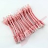 24 Pack of 15cm (6-inch) in Pink - Cat5e High Grade 125MHz 24AWG LSZH Patch Cables for 1U Patching
